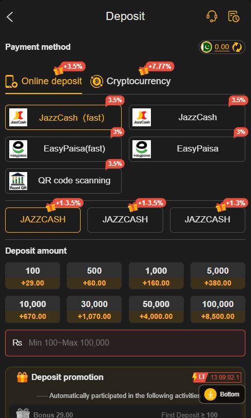deposit